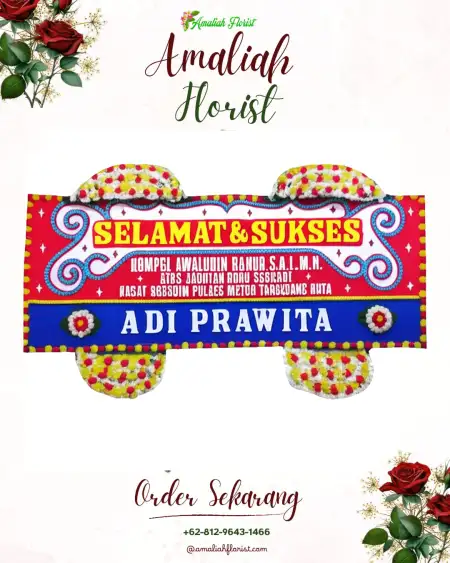 Papan Bunga Ucapan Selamat Uteran
